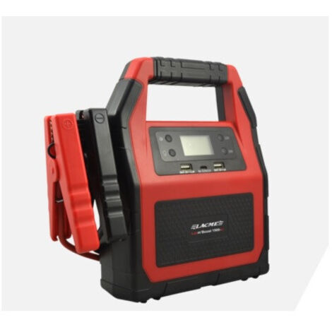 Lacme – Booster de démarrage 1500A – Batterie lithium 12V/24V – Lampe LED intégrée – Écran LCD – Pour voitures, 4x4, camionnettes (1/4)