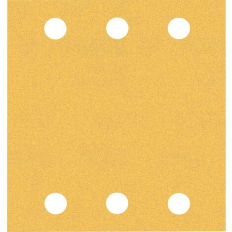 Bosch – Lot de 10 feuilles abrasives 115x140mm – Grain 40/60/80/120/180 – Fixation Velcro – Pour ponceuses excentriques – 2608901113 (1/5)