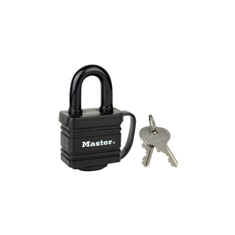 Cadenas en acier laminé à goupilles MASTERLOCK protection thermoplastique - 40 mm - 7804EURD