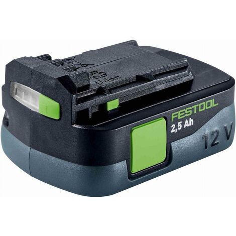 Festool – Batterie 12V 2.5Ah Li-Ion – Compatible perceuses-visseuses CXS et TXS – Légère et maniable – Répartition optimale du poids