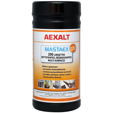 NET'PVC LINGETTES - Lingettes dégraissantes - 200 lingettes - AEXALT - LM490
