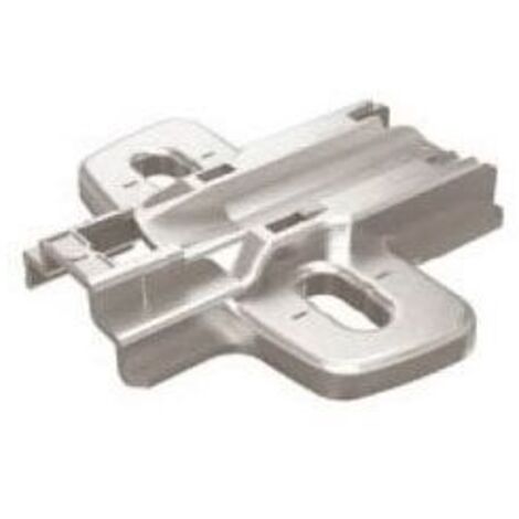 Hettich – Plaque à visser pour charnière invisible SENSYS 8099 – 3 mm – Écartement des trous 32 mm – Réglage hauteur +/- 3 mm