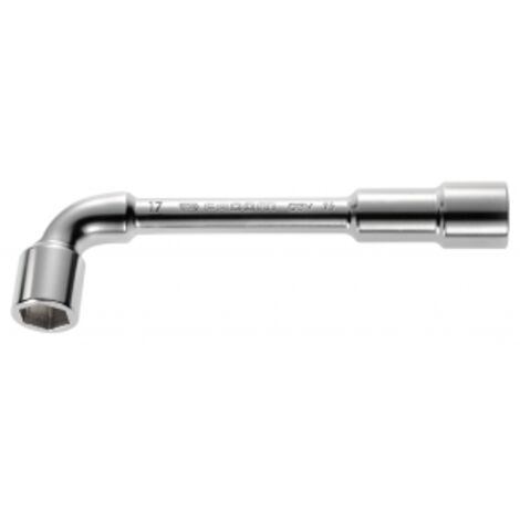 Facom – Clé à pipe débouchée OGV 6 pans 17 mm – Acier chrome vanadium – Conçue pour serrages puissants – Utilisation en espaces confinés