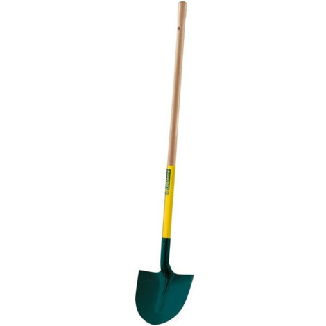 Leborgne – Pelle ronde tôle 29cm pour terre et gravier – Manche bois léger – Acier trempé – 5291