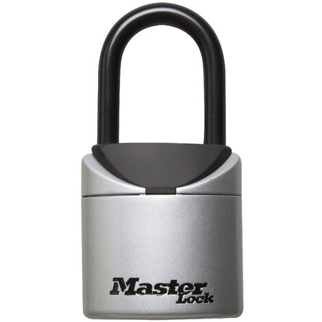 Master Lock – Boîte à clés sécurisée en métal – Résistante aux intempéries – Combinaison à 3 chiffres programmable – Pour 1 à 2 clés – Dimensions 135x70x32mm - 5406EURD (1/10)