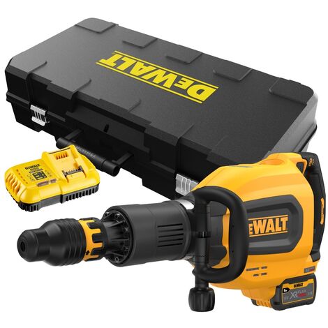 Dewalt – Marteau-piqueur démolisseur 54V – DCH911X3QW – Moteur Brushless 27J – Faible vibration 6,0 m/s² – 12 positions burin – Wireless Tool Control