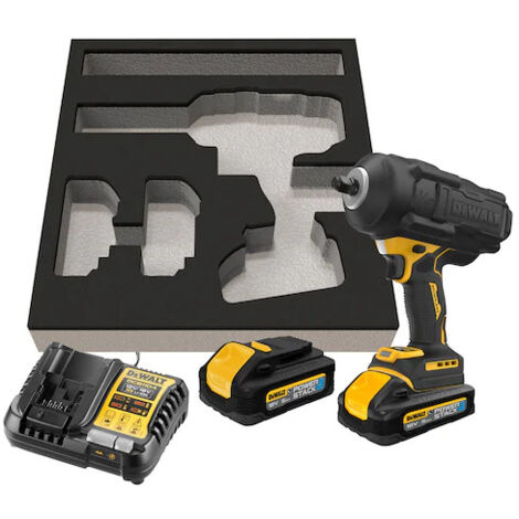 Dewalt – Boulonneuse à chocs 18V avec 2 batteries 5.0Ah – Couple 2373Nm – Moteur Brushless – Pour espaces confinés – DCF961H2GQW