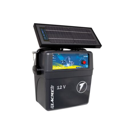 Lacme – Electrificateur solaire 7,2 W – Variateur de puissance – Autonomie jusqu'à 15 km – Pour enclos de taille moyenne