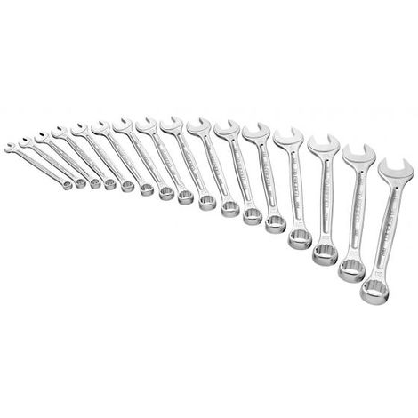 JIN Jeu de 12Pcs Clés Mixtes à Oeil Clés Plate à Cliquet 8mm-19mm -  Cdiscount Bricolage