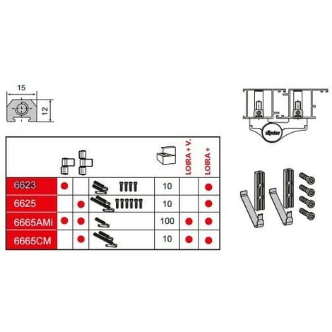 Kit de fixation pour paumelles - FAPIM - 6623V00