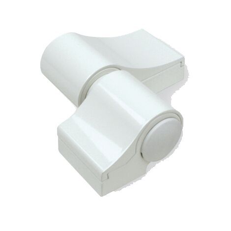 Paumelle Loira+ douille à visser rupture Blanc 9010 FAPIM - sans kit de fixation entraxe 67 ép.20 FAPIM - 7010VI-32