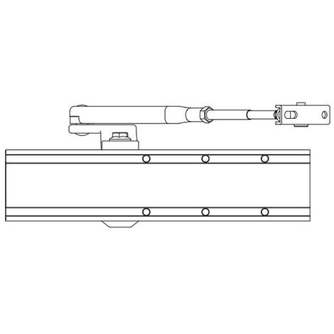 Ferme-porte Bricard 6451257 – Technologie Pignon Crémaillère – Force 1 à 3 – Neuf