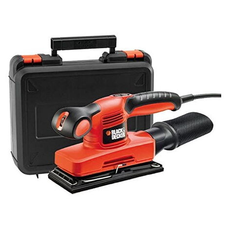 Black&Decker – Ponceuse vibrante 240 W – Vitesse variable 7000-15000 tr/min – Système anti-vibration – Pour ponçage de finition bois - KA320EKA