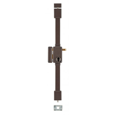 Thirard – Serrure électrique à tirage pour porte d'entrée – Verrouillage 3 points – Axe 45mm – Pêne dormant en laiton massif – Gâche équerre haute résistance