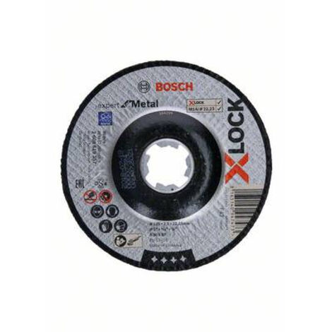 Disque Expert X-Lock Metal BOSCH 125x2.5 déporté - 2608619257