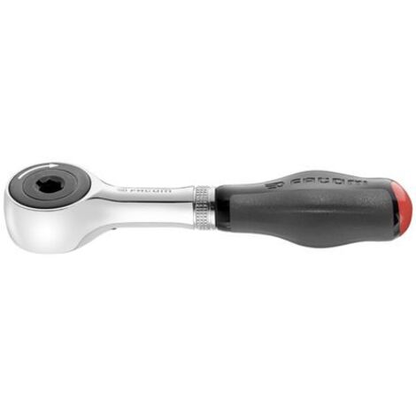 Facom – Cliquet à manche 1/4'' 158 mm – Mécanisme 60 dents – Reprise 6° pour zones à faible débattement – Poignée ergonomique
