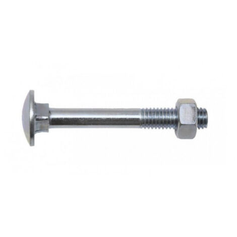 Boulon VISWOOD Tête ronde collet caré - AZ 4.8 - Ø12 x 60 mm - Boite de 50 - 5011260