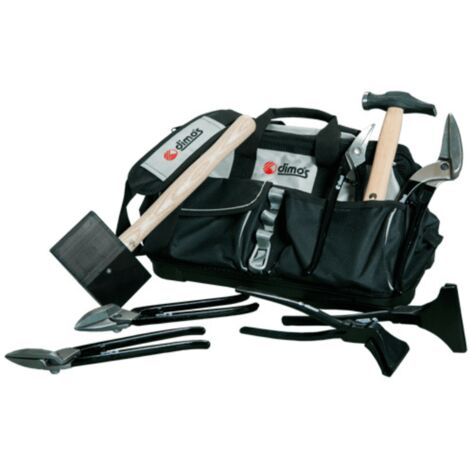 Dimos – Sac à outils spécial métal pour artisans métalliers – Matériaux durables – Organisation soignée – 980306