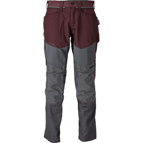 Pantalon de travail avec poches genouillères MASCOT Customized - 22479-230-Bordeaux-82-37