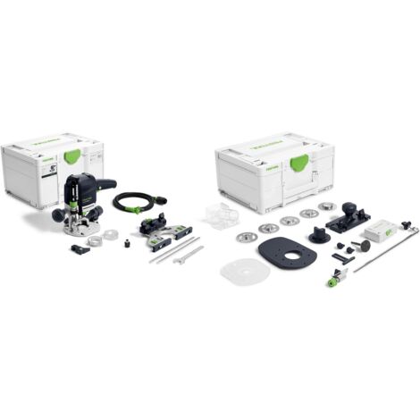 Festool – Défonceuse OF 1010 REBQ – Puissance 1010W – Vitesse 9500-23000 min⁻¹ – Pince 6-8mm – Éclairage LED pour précision