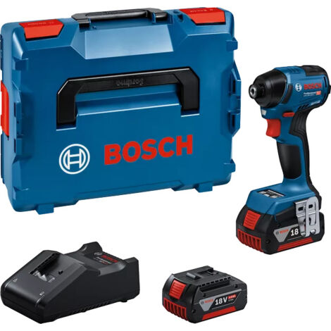 Visseuse à chocs GDR 18V-220 C - BOSCH - avec 2 Batteries 18V 5.0 AH - chargeur - L-Boxx - 06019L6003