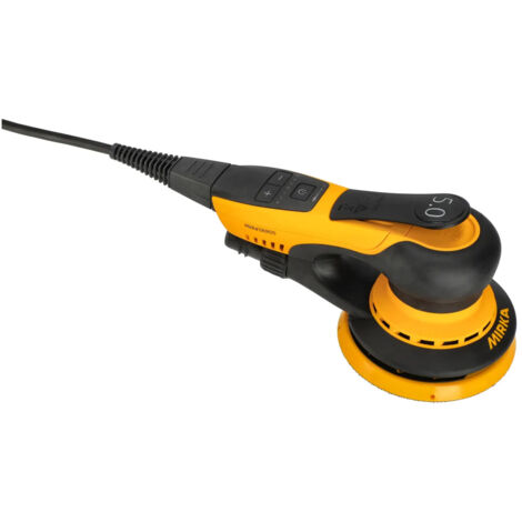 Mirka – Ponceuse orbitale DEROS II 550 400 W – Moteur sans balais – Vitesse 4000-10000 tr/min – Plateau 125 mm – Pour bois dur et teck