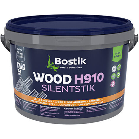 Bostik – Colle acoustique pour parquets massifs et contrecollés – Adhère sur béton, bois, carrelage – Temps de prise 24h – Application +10°C à +30°C