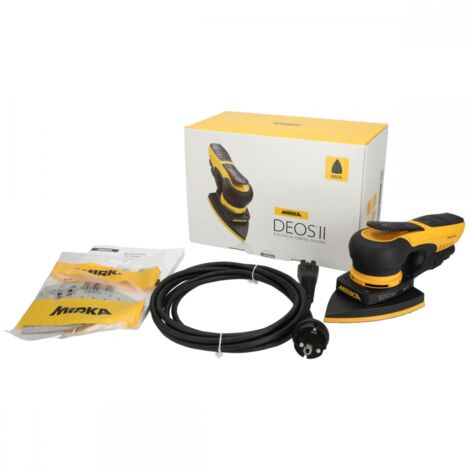 Mirka – Ponceuse triangulaire 300W – Pour ponçage bois dur et teck – Moteur Brushless – Compacte et légère