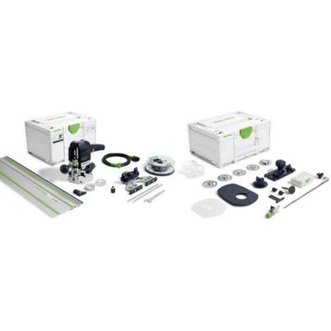 Festool – Défonceuse OF 1010 REBQ-FS – Puissance 1010W – Vitesse 9500-23000 min⁻¹ – Ø pince 6-8 mm – Réglage profondeur 55 mm – Systainer inclus
