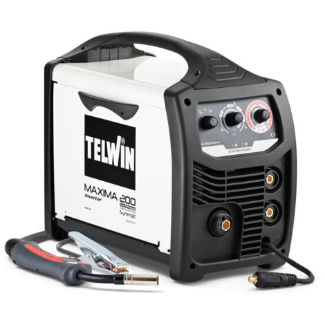 Telwin – Poste à souder MMA 200A – Inverter synergique 230V – Réglage intuitif – Électrodes jusqu'à 3.2mm – 816087