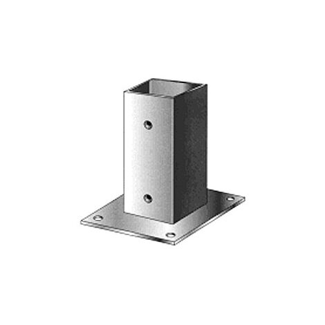 Simpson Strong Tie – Pied de poteau carré 91x150mm – Accessoire pour poteau – Pour fixation sur béton armé – Résistant aux intempéries