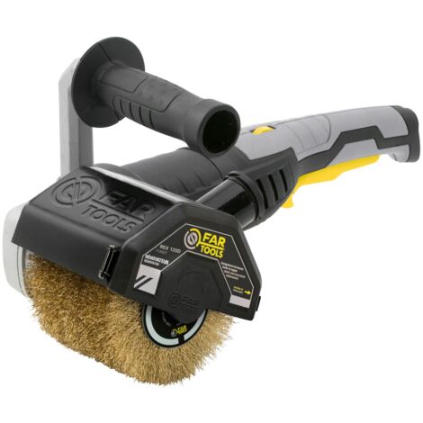 Fartools – Ponceuse extérieure rénovateur 1300 W – Diamètre abrasif 120 mm – Vitesse réglable 900-3200 tr/min – Collecteur de poussières intégré