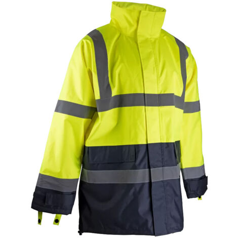 Veste Cycliste Haute Visibilité Optimum – Jaune – Imperméable Et Coupe-vent – Unisexe