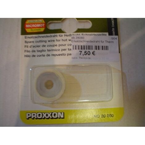 Fil de coupe de rechange 28080 – NiCr 8020 – Longueur 30 m – Diamètre 0,2 mm – Compatible avec Proxxon THERMOCUT 230/E