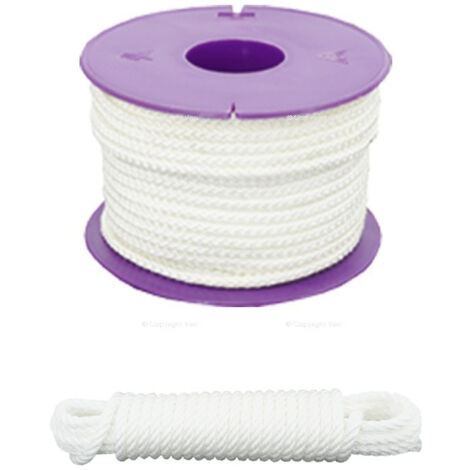 Drisse en polypropylène VISO - blanc - Ø3 mm - vendu au mètre - DSA282NB (1/2)