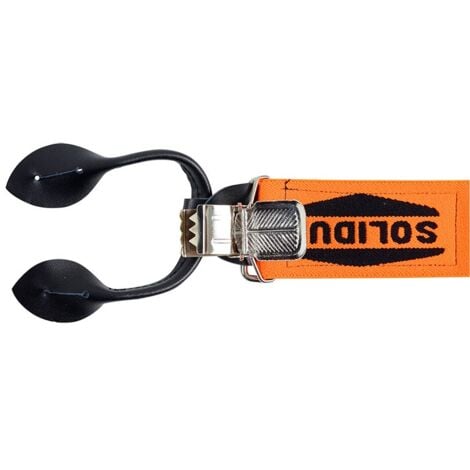 Bretelles 3 en 1 : bouton, pinces et scratch pour pantalons de marque - SOLIDUR - ACBR01-TU