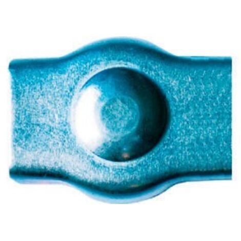 Serre-câble plat 1 boulon LEVAC Ø3 mm acier zingué - 5281B (1/2)