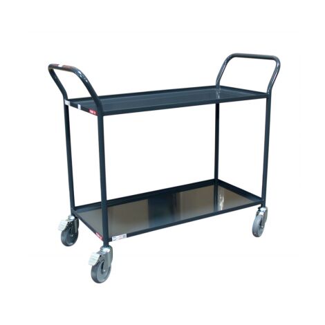 Servante à 2 plateaux tôle 935 x 435 mm 200 kg - FIMM - 880001365 (1/4)