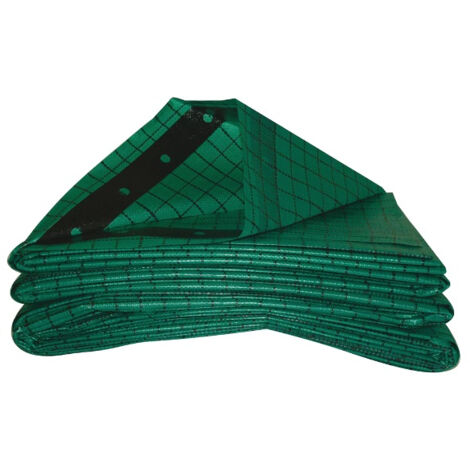Doerken – Bâche de protection 6 x 8 m – Tissu PEHD renforcé – Résistance 900 N/5 cm – Masse surfacique 220 g/m² – 200403 (1/2)