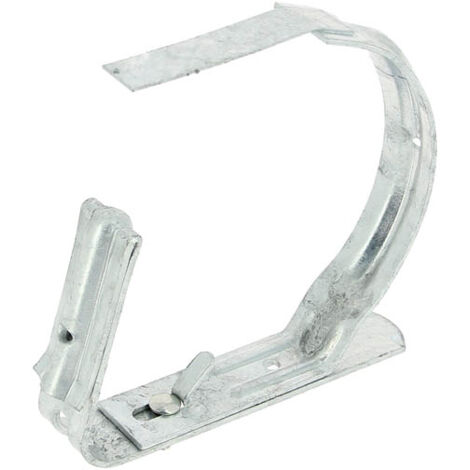 Frenehard Et Michaux – Crochet Negrafix pour gouttière zinc 1/2 ronde – Acier galvanisé – Angle préformé 15° – Fixation directe sans visserie