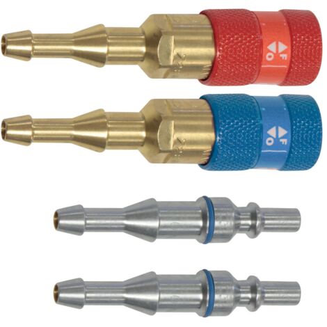 GYS – Raccords rapides OX & AD – Lot de 2 avec 4 colliers Ø 6.3 mm – Fixation sécurisée pour tuyaux 6,3 mm et 10 mm – 39087