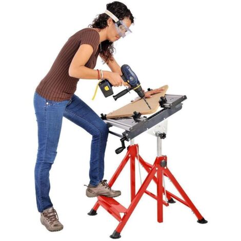Holzmann – Établi modulable inclinable 0-80° – Réglable en hauteur 735-1025 mm – Charge maximale 100 kg – Table en aluminium (1/7)