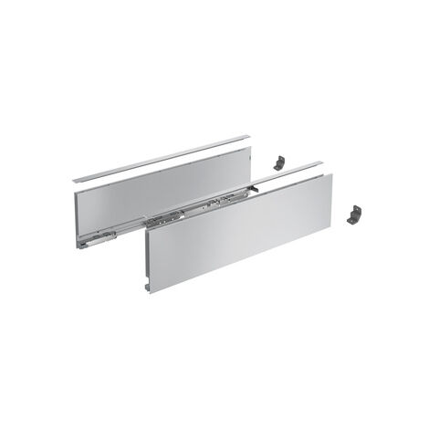 Profilé latéral de tiroir AvanTech YOU, hauteur 139 mm x NL 350 mm, Argent, gauche et droite - HETTICH - 9353346