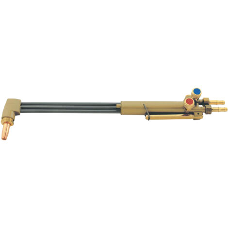 GYS – Chalumeau soudeur à flamme bi-gaz 38882 – Acier inoxydable – Coude 90° – Clapet anti-retour intégré – Capacité de coupe 3 à 300 mm - 038882GYS