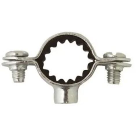Collier Atlas simple en acier zingué blanc - M7x150 - Ø 32 mm - Boite de 50 - SCELL-IT - CS32