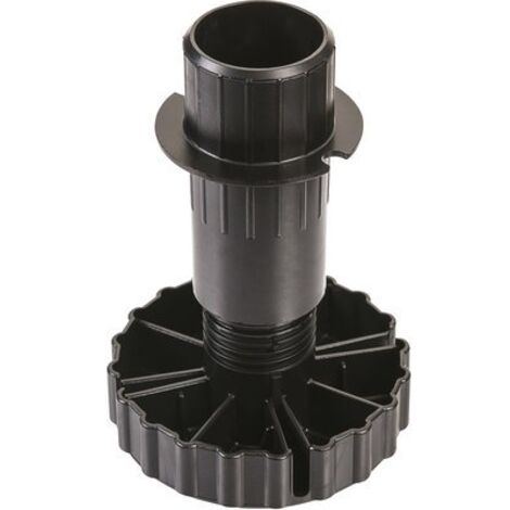 Hettich – Pied réglable pour meuble – Hauteur 80mm – Diamètre 80mm – Pour bois dur et teck – Ajustable pour espaces confinés