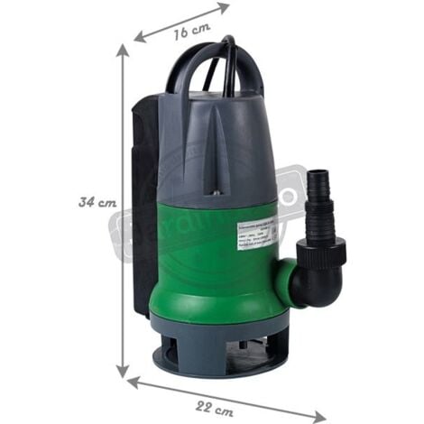 Pompe d'évacuation pour eaux chargées - 550 W - RIBIMEX - PRPVC550CA