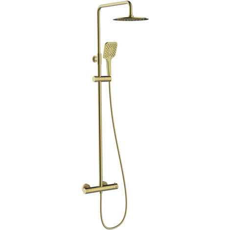 Ensemble de douche thermostatique extensible 3 Fonctions UP Urban - Or Brossé - STANDARD HIDRAULICA - 61959 (1/4)