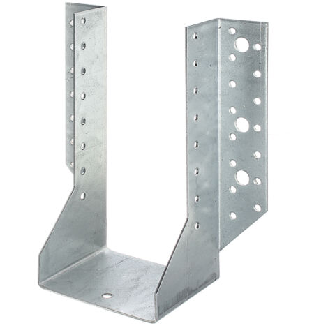 Sabot de charpente U ailes extérieurs 100x200 en acier galvanisé – Fixation robuste pour bois dur – Résistant aux intempéries – Alberts