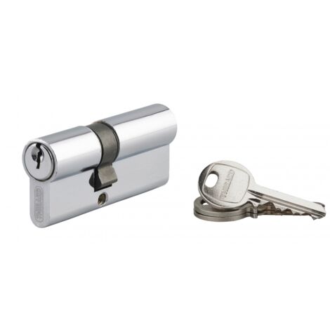 Cylindre de serrure double entrée 30x40mm – Aluminium anti-arrachement – 3 clés en acier nickelé – Mécanisme à 5 goupilles – SP
